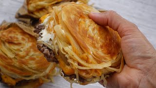 Ramadan Special Recipe 2026,Dubai Viral Paratha Burger By Recipes Of The World