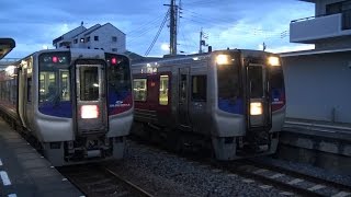 【4K】JR高徳線　特急うずしおN2000系気動車　屋島駅発車