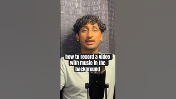 how to record a video with music in the background! #iphonetips  #shortsfeed  #veerstechchannel