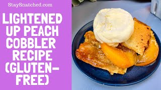 Southern Peach Cobbler Recipe Gluten Free and No Refined Sugar Resimi