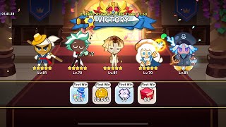 how to beat endless strawberry cake tower tray 50 // cookie run : kingdom