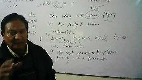 CSS FPSC Past Paper 2k, English Compulsory, Sentence Correction Questions Solved, lect#2 by AminBaig