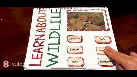 Interactive Learning Material | Vuforia Virtual Button Test | Made with Unity