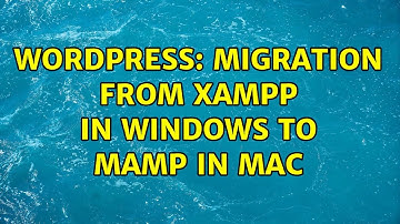 Wordpress: Migration from XAMPP in windows to MAMP in Mac