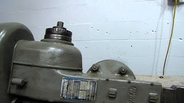 Bridgeport shaper shaping slotter head Mill Milling machine broach keyway slot video