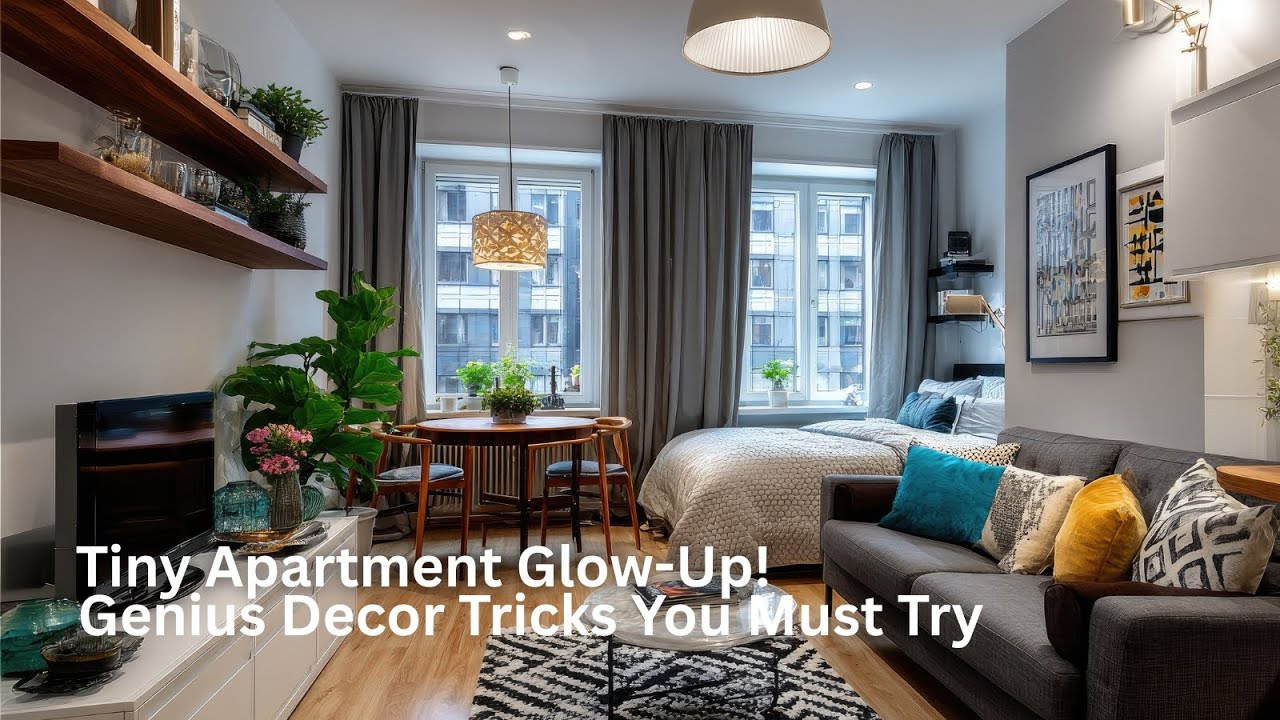 Genius Tiny Apartment Decor Ideas to Transform Your Small Space. - YouTube