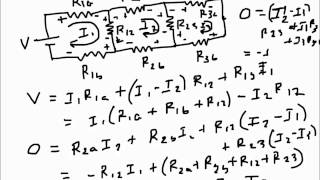 Electrical circuit solving technique: Loop/Mesh Current Method