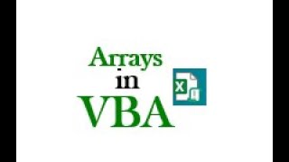 Arrays in VBA