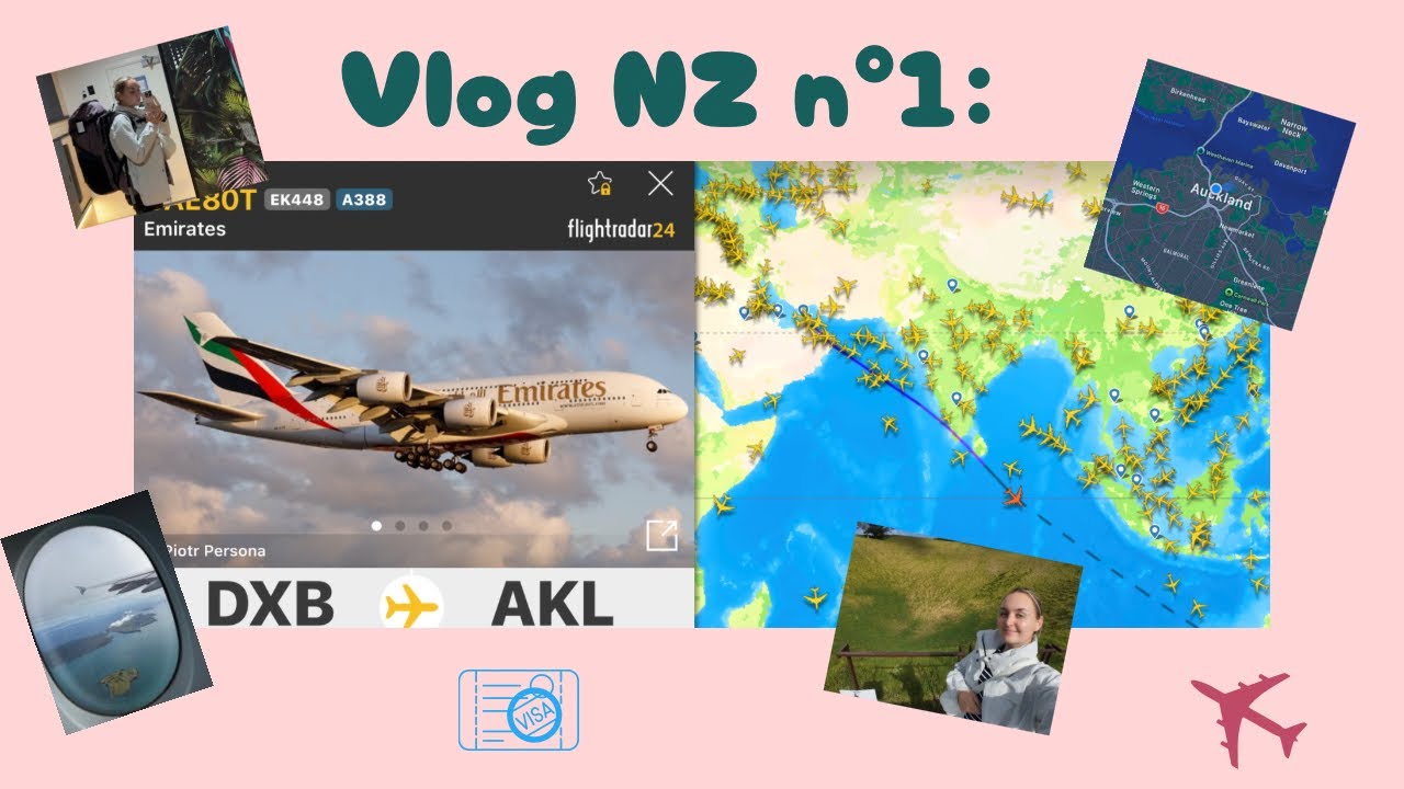 Vlog NZ n°1 : Entre A380, auberge de jeunesse et 1er woofing ✈️