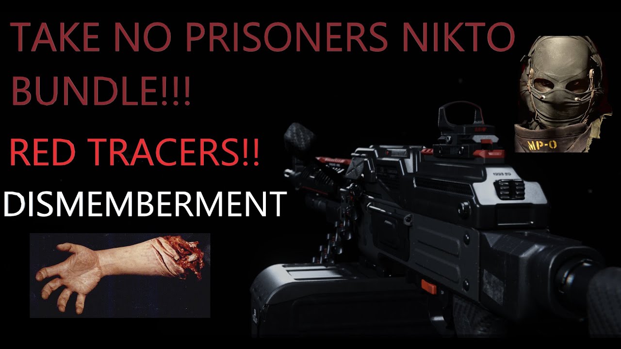 New Nikto "Take No Prisoners" Gameplay! PKM With TRACERS And DISMEMBERMENT!  MW 1.23 Store Update!