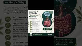#GutHealth #SecondBrain #GutBrainConnection #HealthyGut #DigestiveHealth #Probiotics #Microbiome