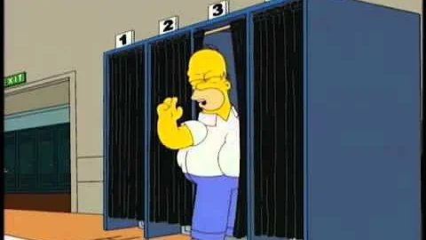 Homer Simpson tries to vote for Obama w/ electroni...