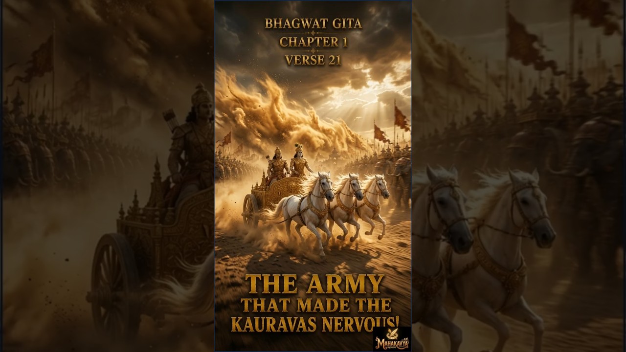 1.21 English Bhagavad Gita | Arjuna Asks Krishna to Place the Chariot Between the Two Armies