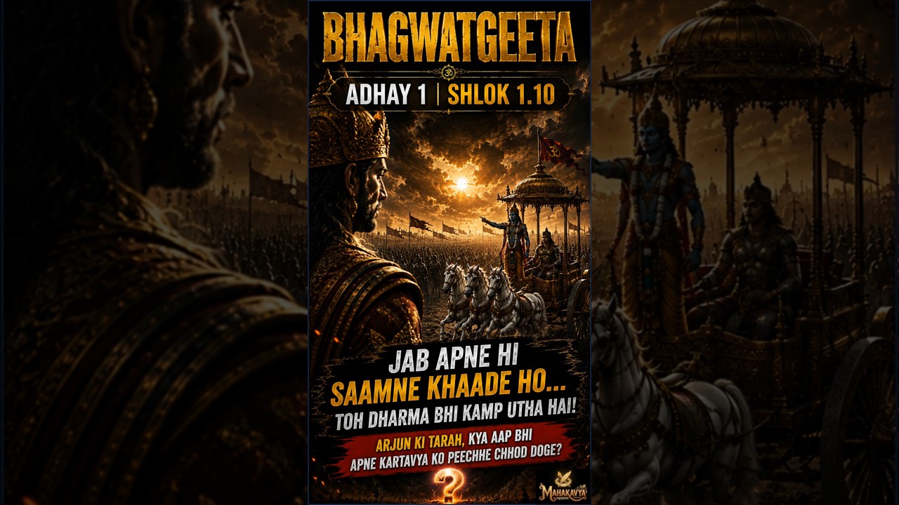1.10 **Bhagavad Gita Shlok 1.10 | Duryodhana Compares the Strength of Both Armies**