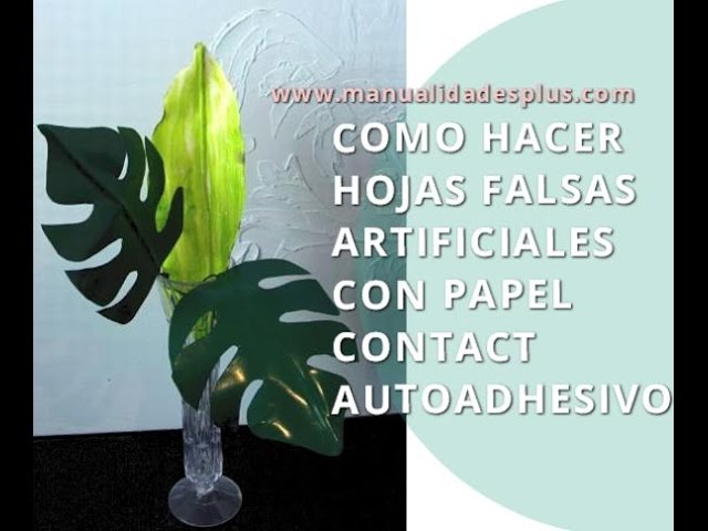 Como Hacer Hojas Falsas Artificiales Manualidades para la Casa y Fiestas 