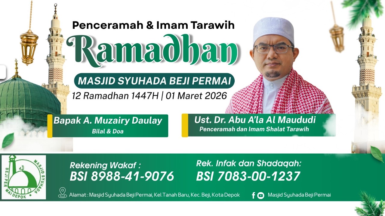 Imam Sholat Tarawih - Ustadz Dr. Abu A'la Al Maududi