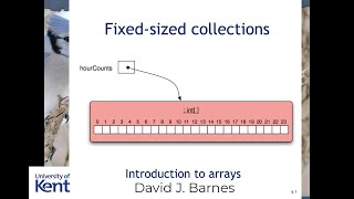 Chapter 7, video 1: fixed-size collections.