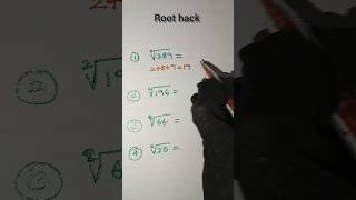root hack ✍️#maths #education #teacher #students #shorts #viral