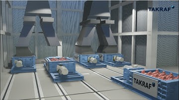 Animation of the hot-change and the checker-type arrangement of TAKRAF Sizers in a crushing plant