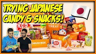 TRYING JAPANESE CANDY AND SNACKS! Tokyo Treat Premium Unboxing \& Taste Test