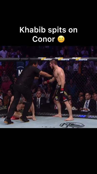 Khabib spits on Conor 😐 #ufc