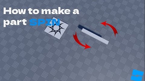 How to make a part spin in roblox studio! 2024