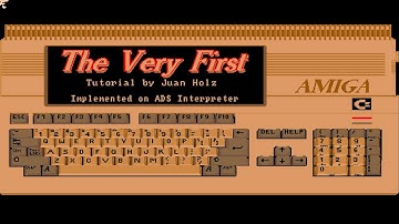 AMIGA The Very First Tutorial OCS Learner 1987 Juan Holz h A-Ha Hacked AHA A HA EDUCATIONAL MANUAL