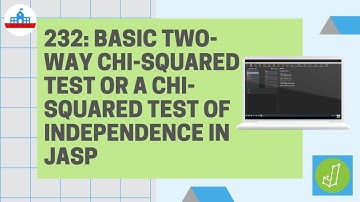 232: Basic two-way chi-squared test or a chi-squared test of independence in JASP