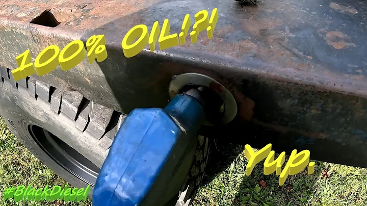 Black Diesel - Running 100& Oil With No Thinner & No Heat - Homemade Fuel  - WMO