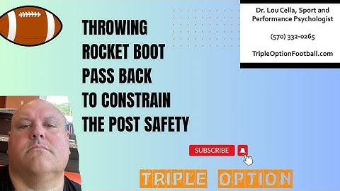 Throwing Rocket Boot Pass BACK to Constrain the Post-Safety