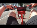 Testing the trike outdoors