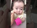 赤ちゃんの落ちそうなほっぺをスローモーションで撮ったら、ぷるんぷるんでした👶🏻 #shorts