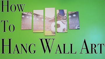 How to Hang a 5-Piece Wall Art Piece