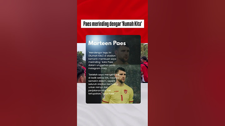 Paes Merinding denger lagu Rumah Kita dinyanyikan di stadion GBK #timnasindonesia #timnas