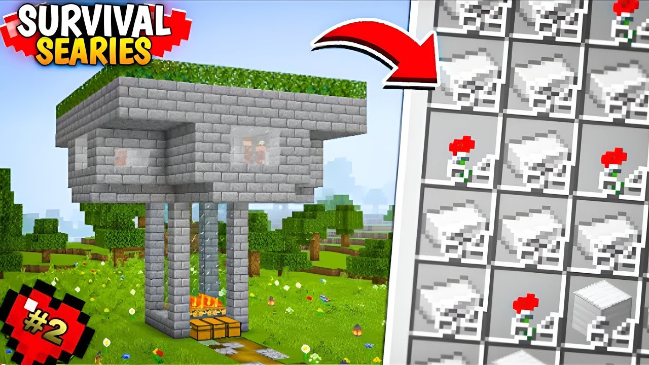 Minecraft PE 1.21 Best Iron Farm | Minecraft PE Survival Series Ep 2 ...