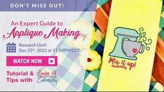 How to make better Applique Designs by Lindee G