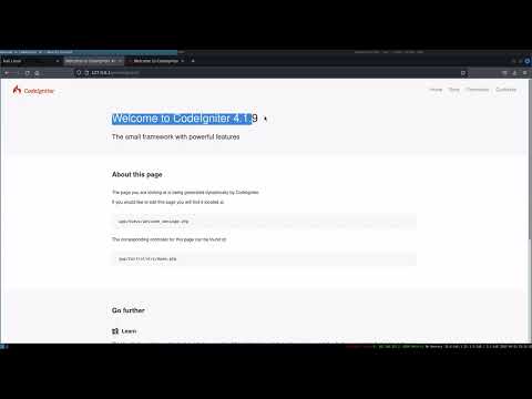 Instalación manual de codeigniter 4 en Linux base Debian y solución de problemas.