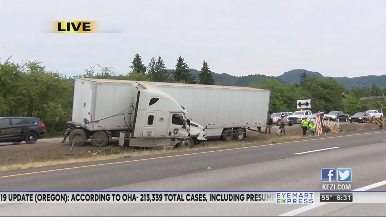 Crash on I5 near Creswell slows traffic YouTube