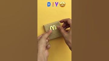 DIY mini McDonald’s pizza box 🤩 #shorts #youtubeshorts #shortvideo