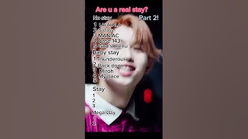 Are you a real stay? Stray kids test PART 2! #straykids #skz