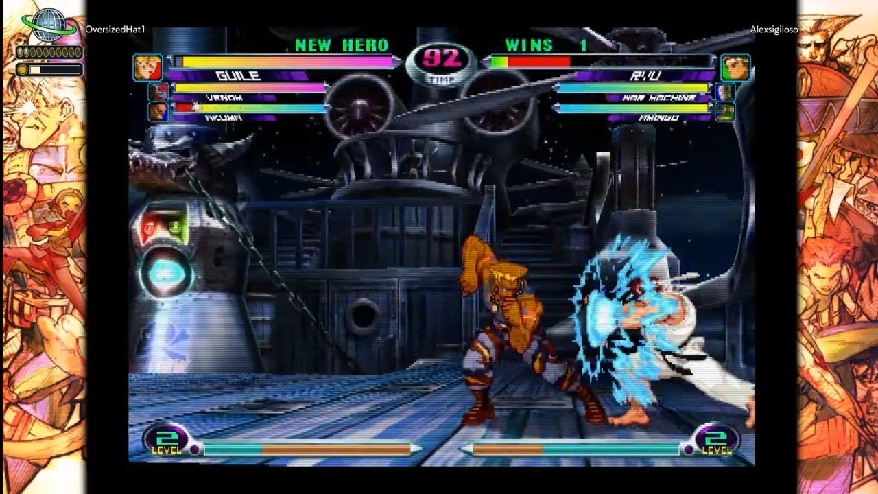 COMIC BOOK Marvel vs Capcom! 2 Ryu Confronta Guile