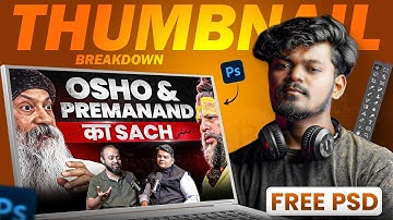 How to Make YouTube Thumbnails in  Photoshop | Free Tutorial 2025