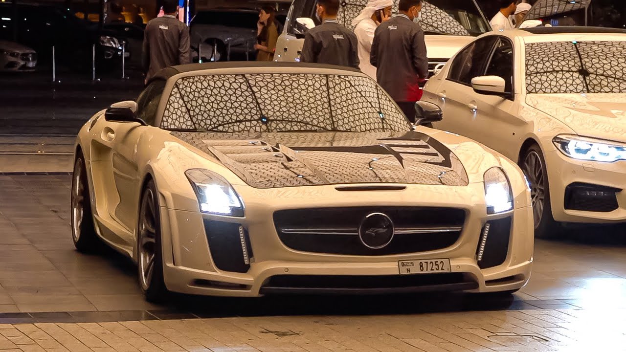 SUPERCARS in DUBAI 2022 -30- ( SLS Fab Design, SF90, Performante, Aventador S, GT3RS...)