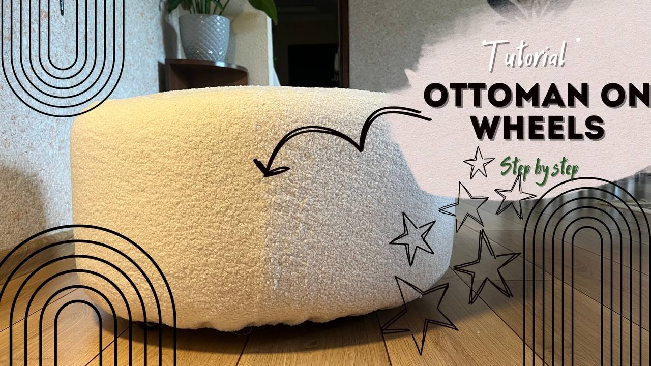 How To Make Ottoman on Wheels DIY YouTube