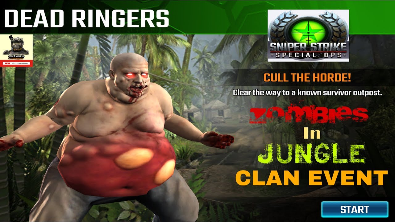 Zombies in Jungle Clan Event walkthrough sniper strike : special ops ( iOS & Android )