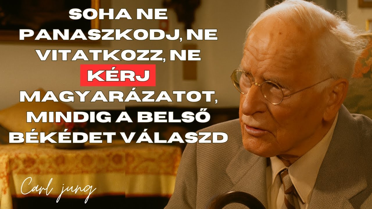 Carl Jung – SOHA ne panaszkodj, NE vitatkozz, NE kérj magyarázatot, mindig a belső békédet válaszd.