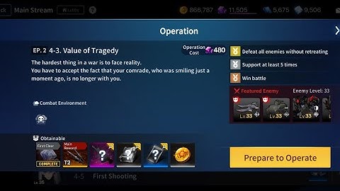 [COUNTER:SIDE] Ep 2. 4-3 HARD MODE | 3 Medal Unlock