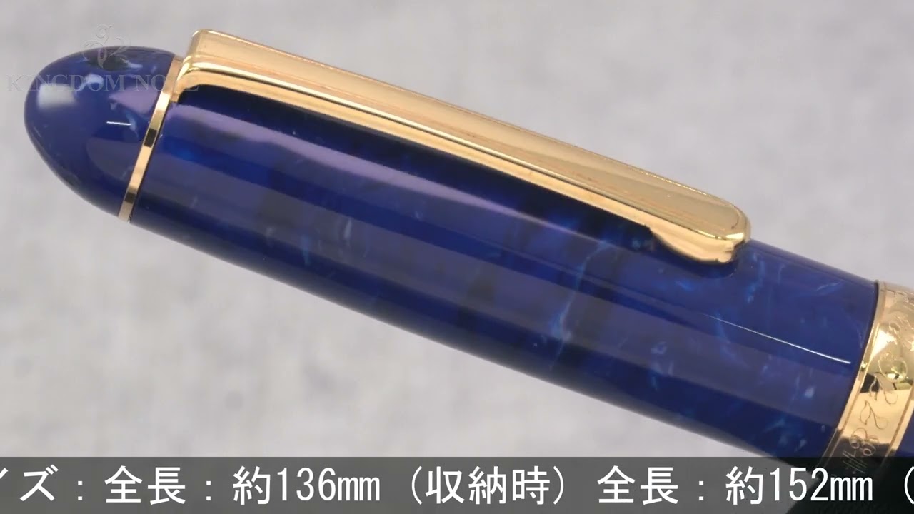 PLATINUM プラチナ 万年筆 #3776 セルロイド ミッドナイトオーシャン