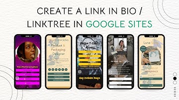 Create Link in Bio- Linktree Website in Google Sites