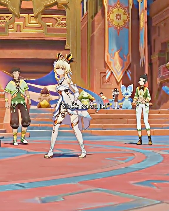 Lumine victory dance is so cute! #genshinimpact #genshin #genshinimpactedit #natlan